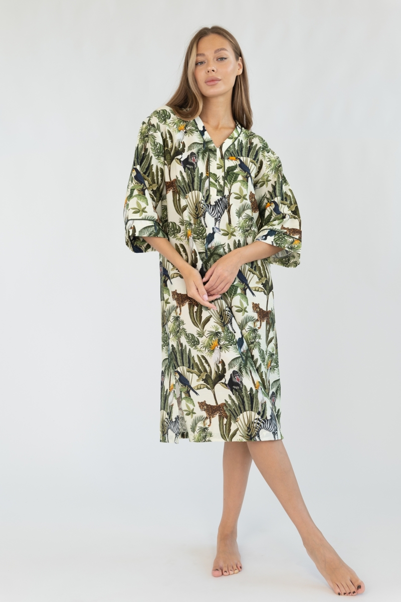 Платье домашнее BIP-BIP BEACHWEAR BIOT JN Платье домашнее белое BIP-BIP BEACHWEAR JN (JUNGLE)