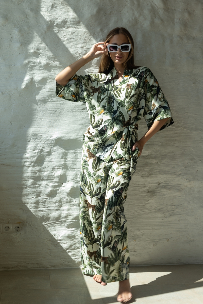 Комплект пляжный женский BIP-BIP BEACHWEAR CAIMAN JN Комплект пляжный женский белый BIP-BIP BEACHWEAR JN (JUNGLE)